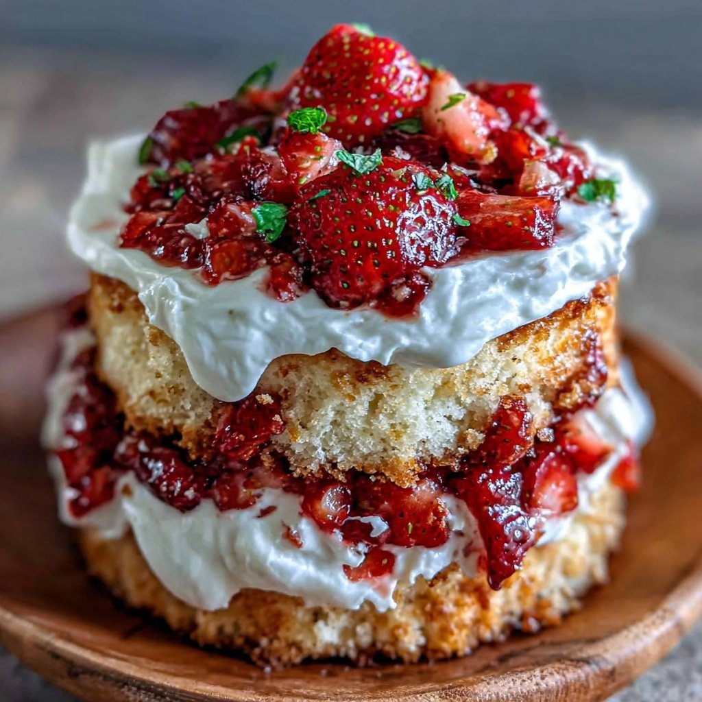 Classic Strawberry Shortcake With Fresh Cream