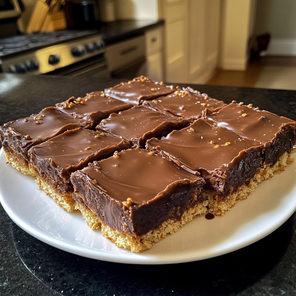 Super Bowl Dessert Chocolate Pretzel Bars