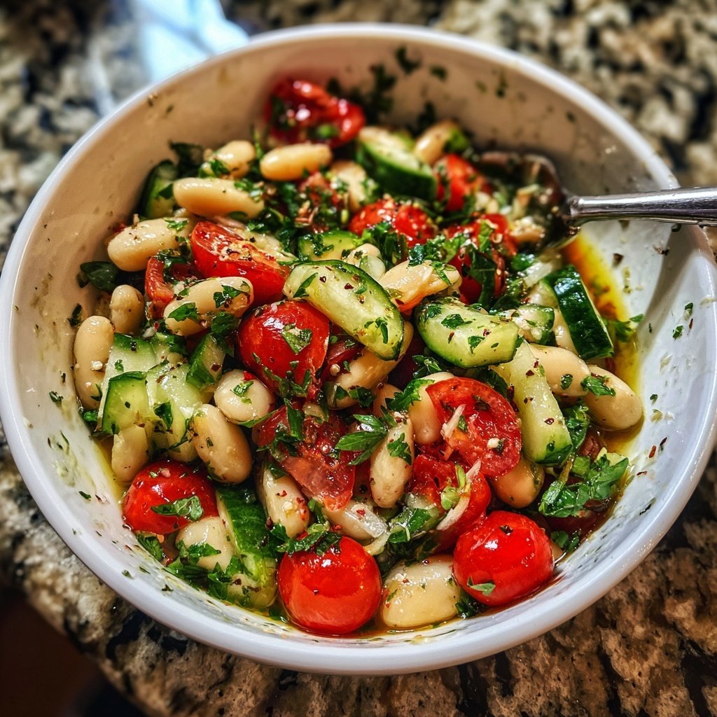 Mediterranean White Bean Salad