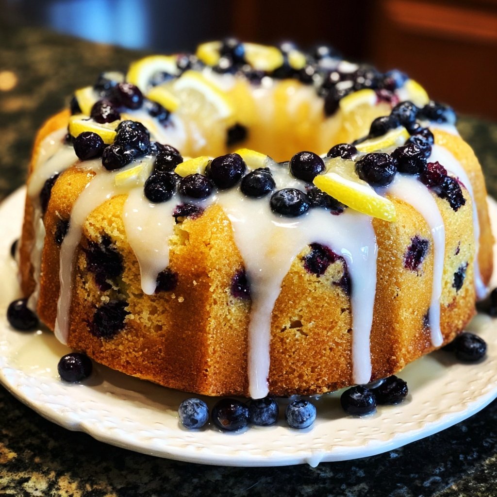 Lemon Blueberry Bundt Cake