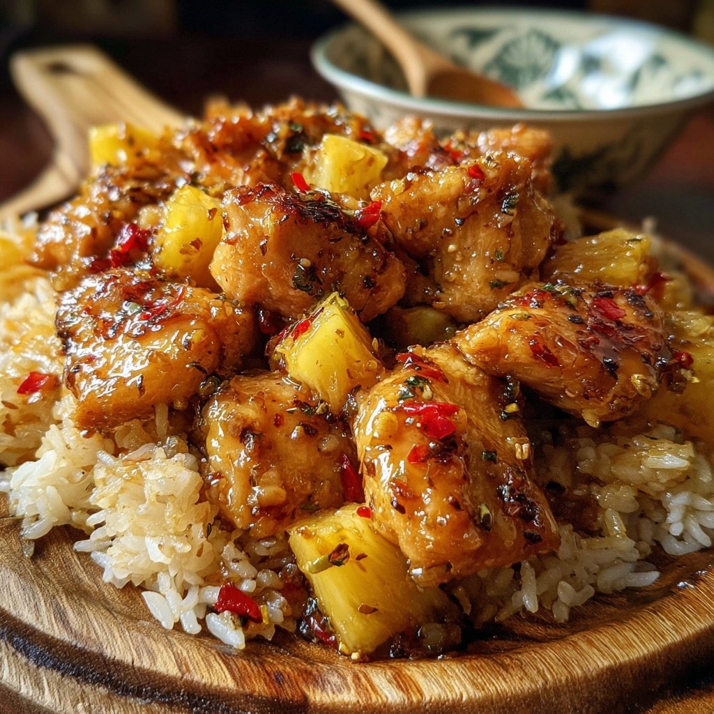 Pineapple Ginger Chicken Rice