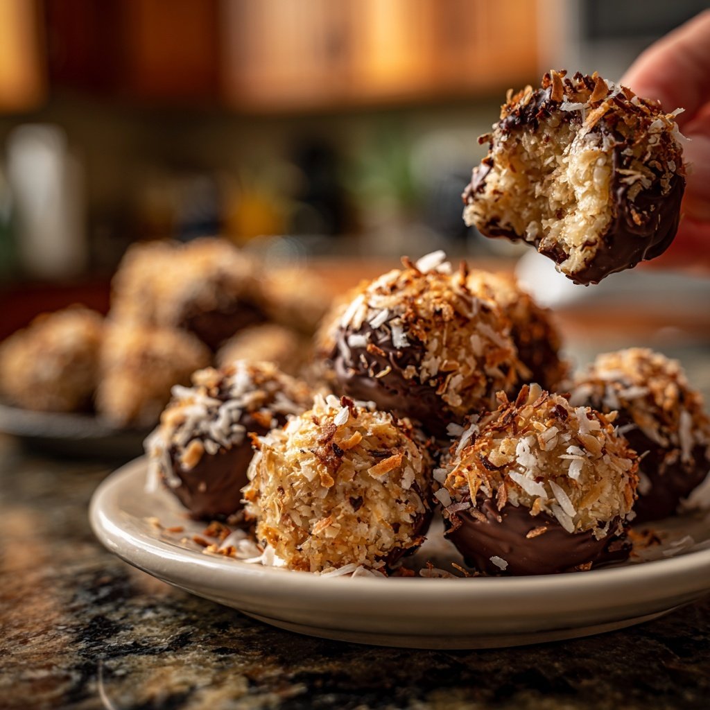 Chocolate Coconut Nut Bites