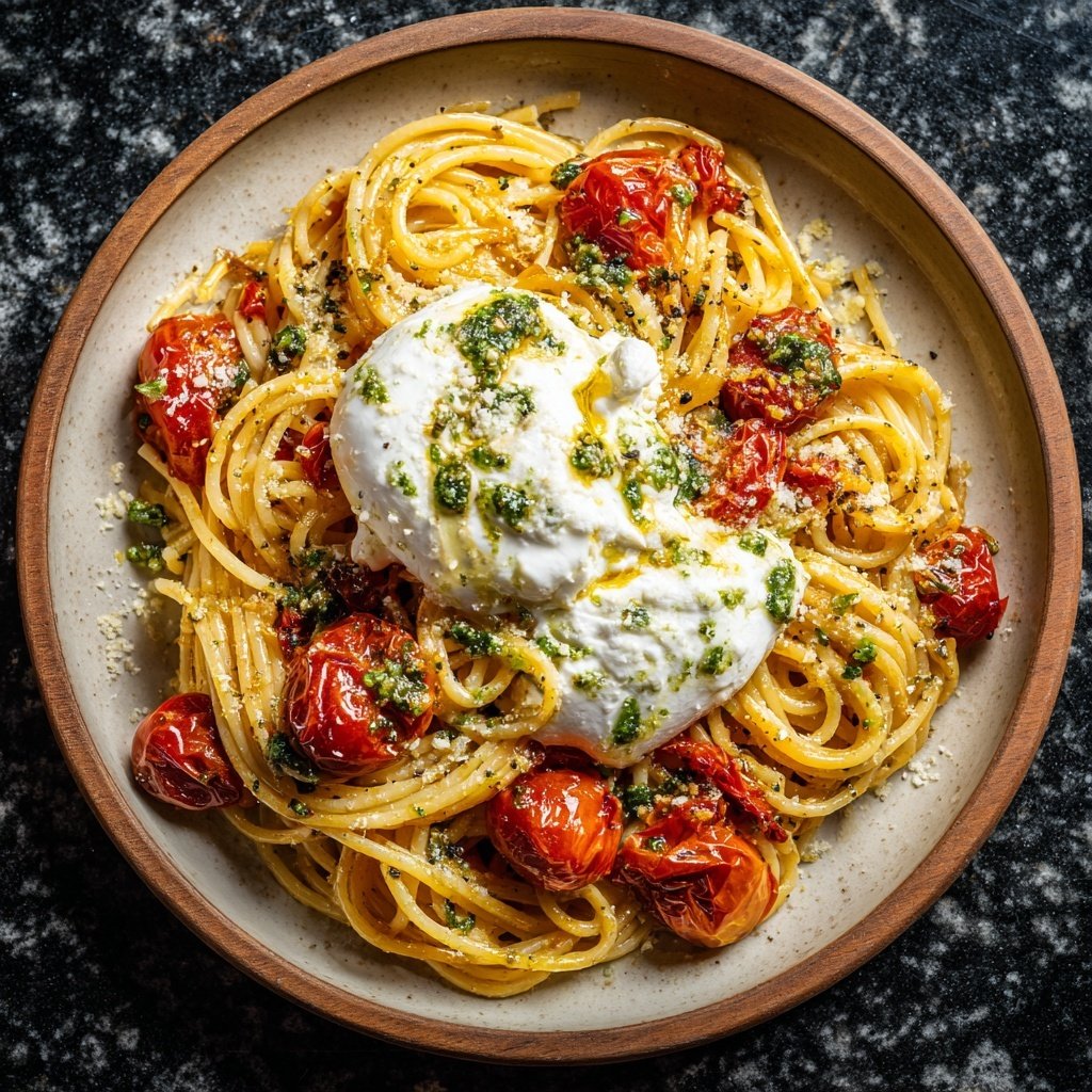 Romantic Tomato Burrata Pasta