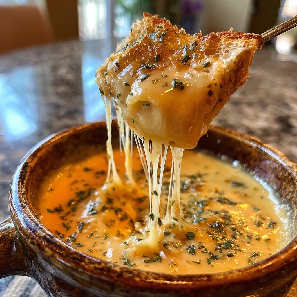 Fondue with Smoked Cheese