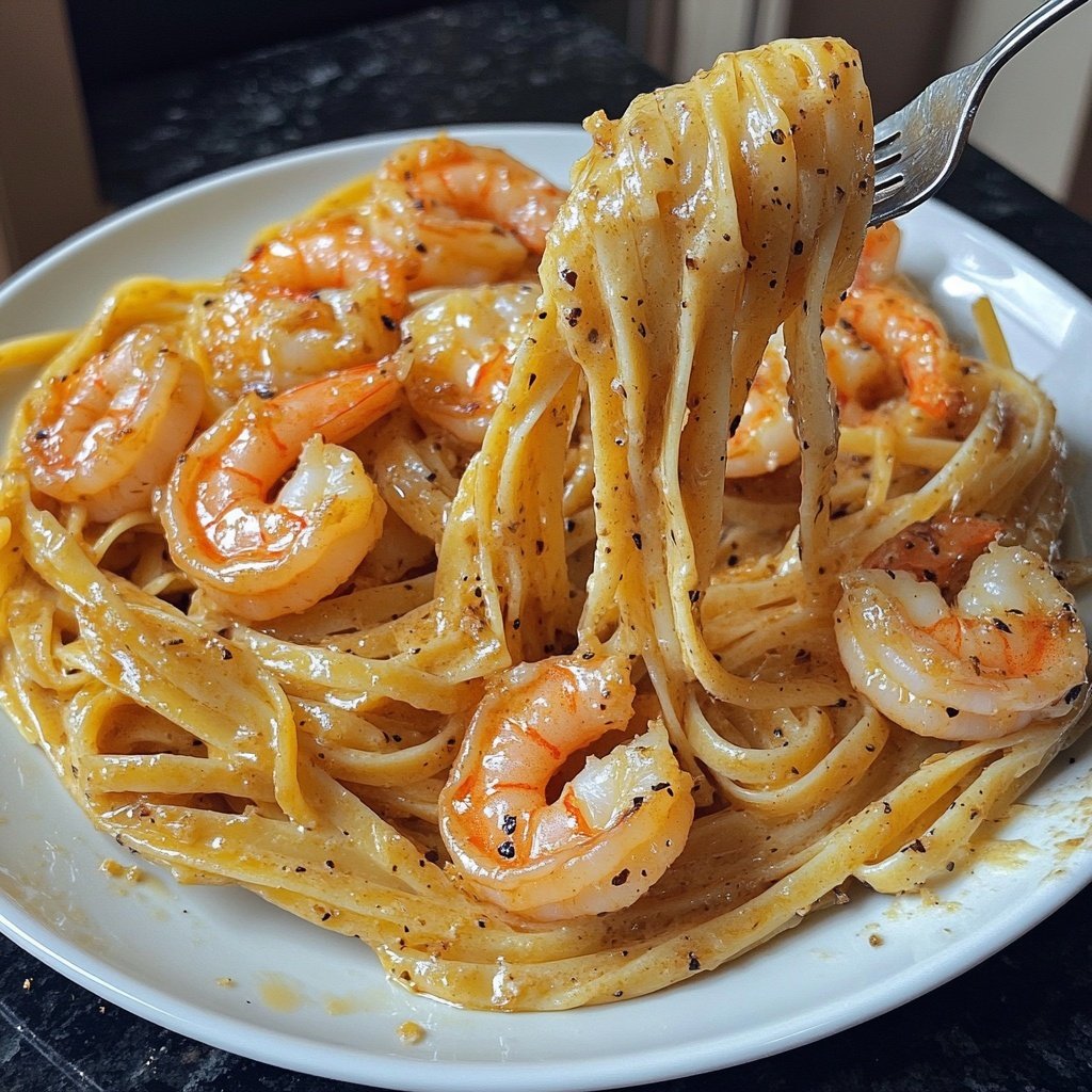 15-Minute Garlic Shrimp Pasta