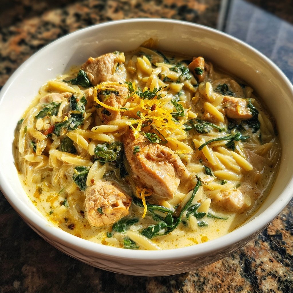 Creamy Lemon Chicken Orzo