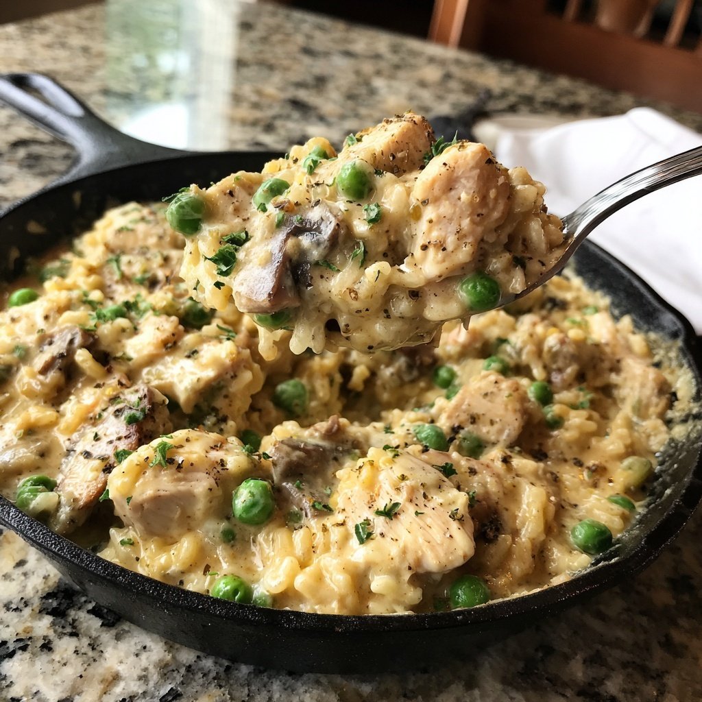 Creamy Chicken Rice Skillet