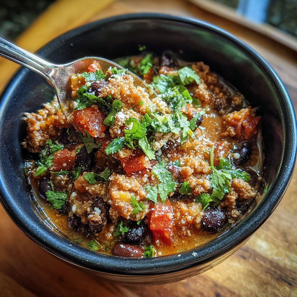 Ground Beef And Bean Dinner Bowl