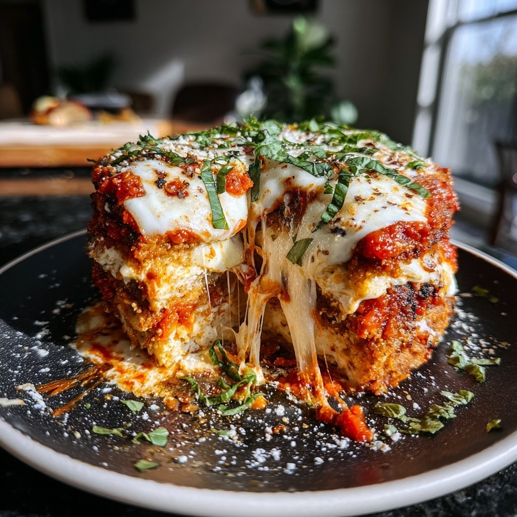 Sunday Baked Eggplant Parmesan