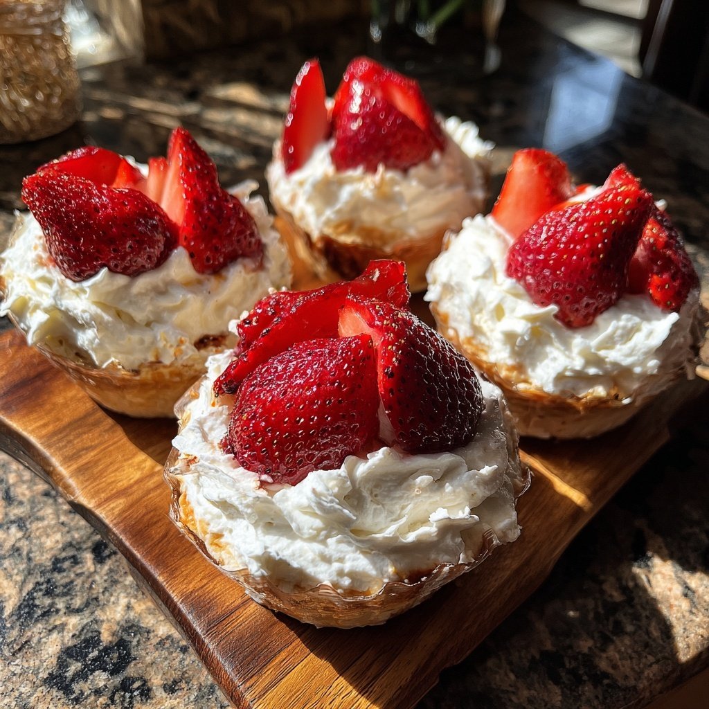 Strawberry Cream Breakfast Cups