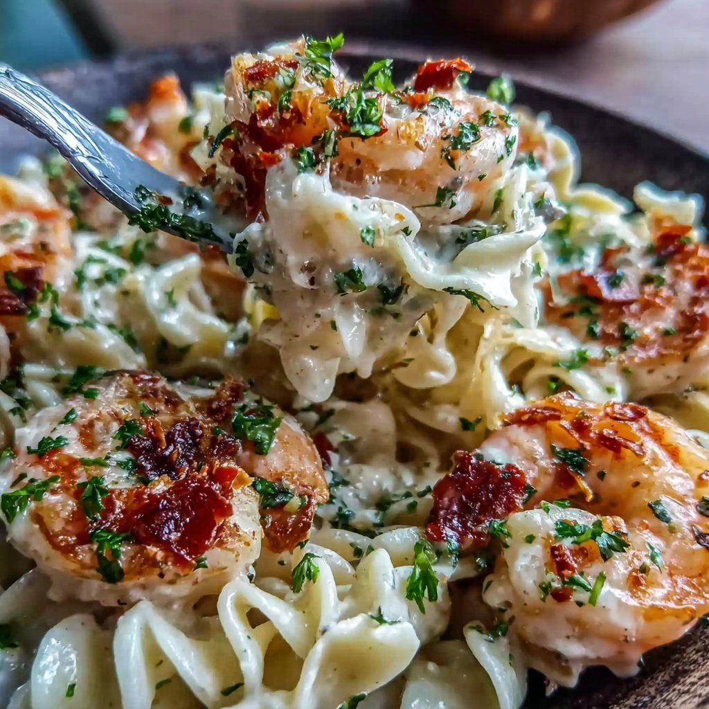 Creamy Shrimp Alfredo Pasta