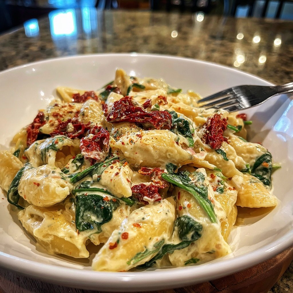 Valentine Dinner Creamy Tuscan Pasta