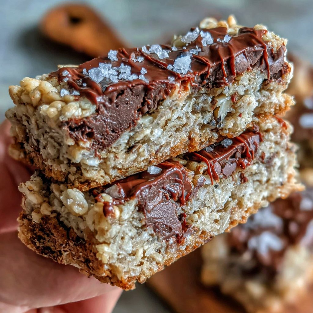 Healthy Oatmeal Chocolate Snack Bars