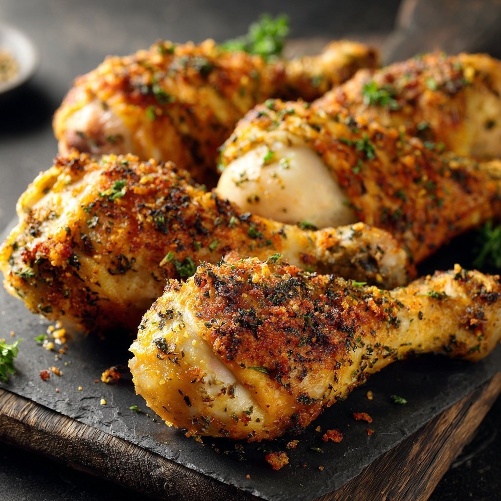 Crispy Oven Baked Chicken Drumsticks