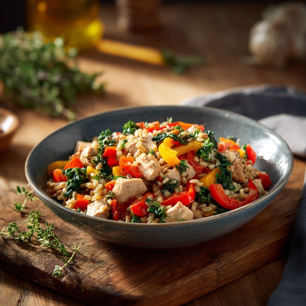 Healthy Chicken And Brown Rice Bowl