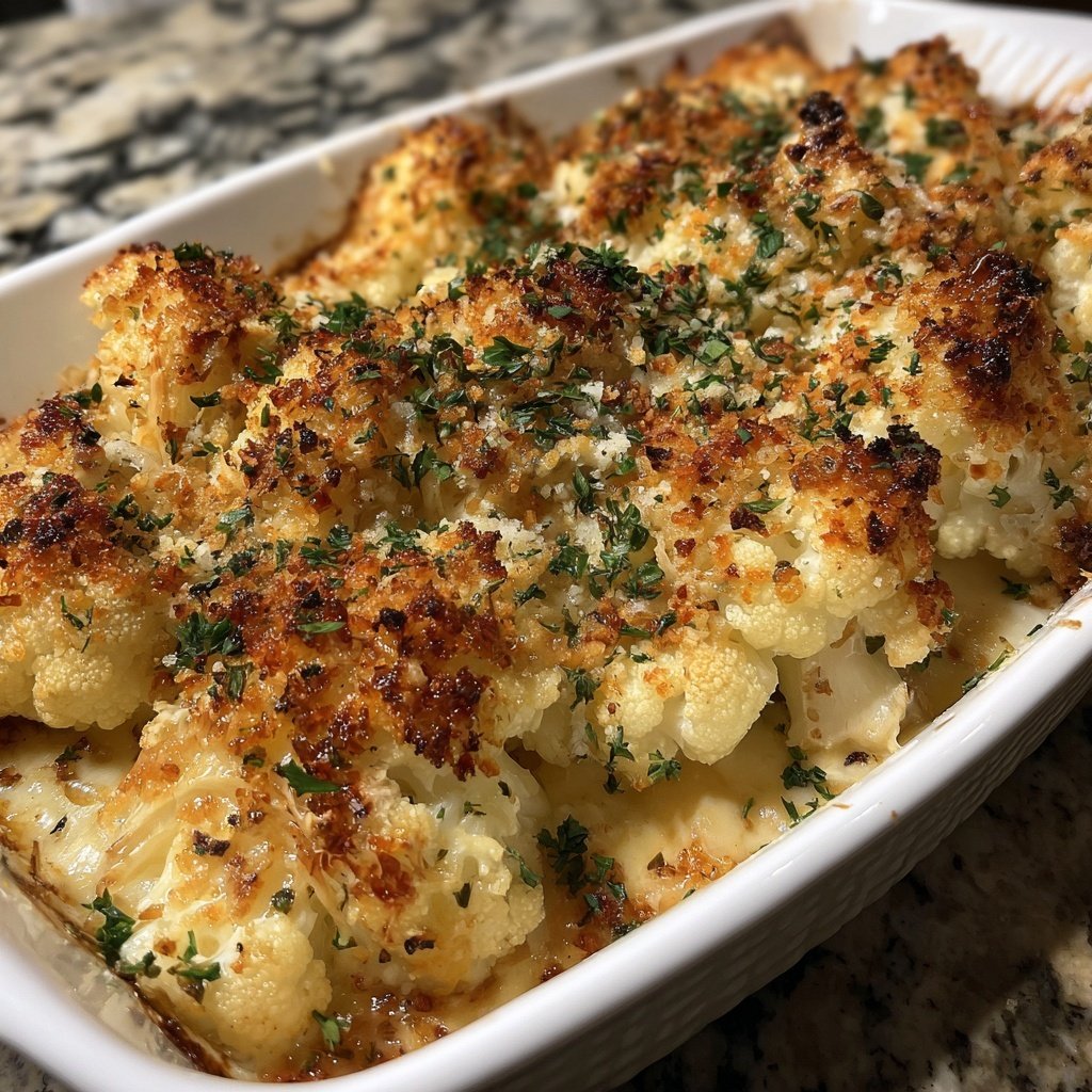 Sunday Roasted Cauliflower Gratin
