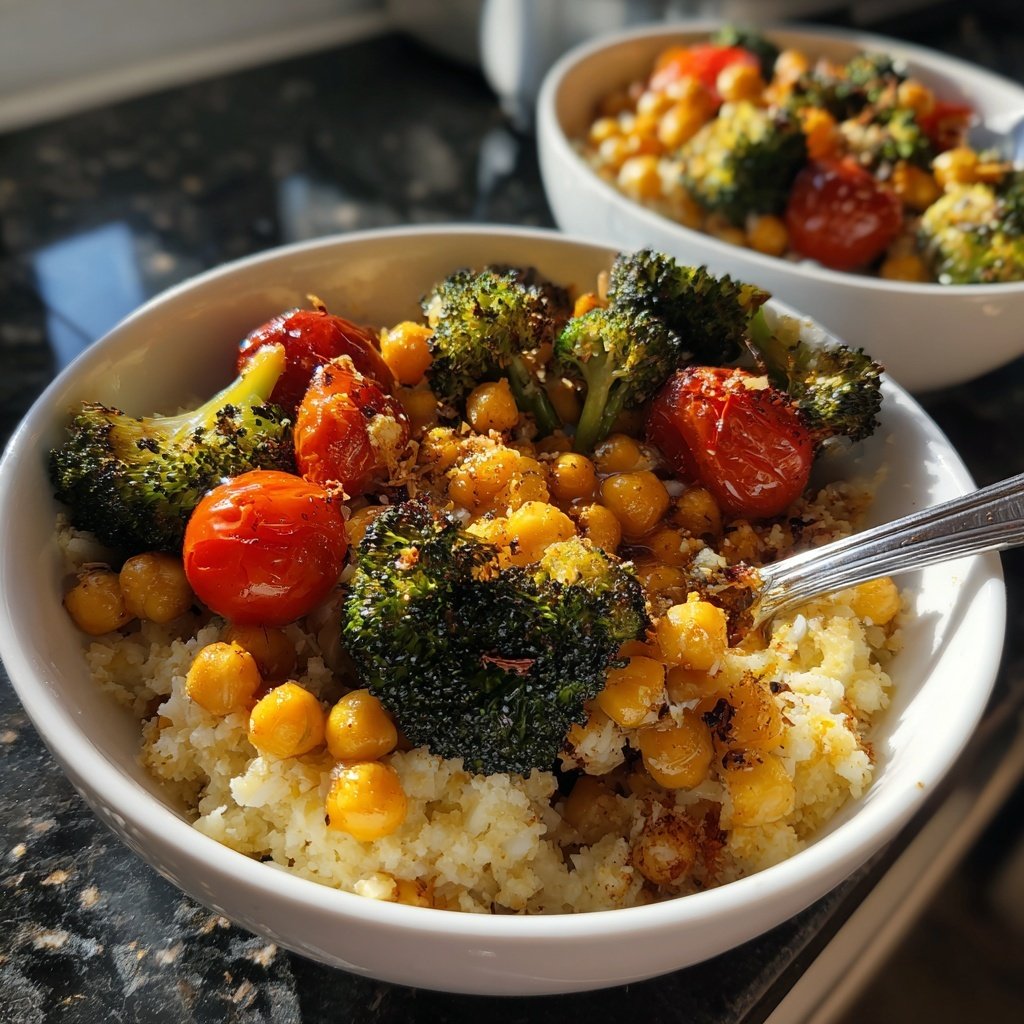 Healthy Dinner Cauliflower Rice Bowls