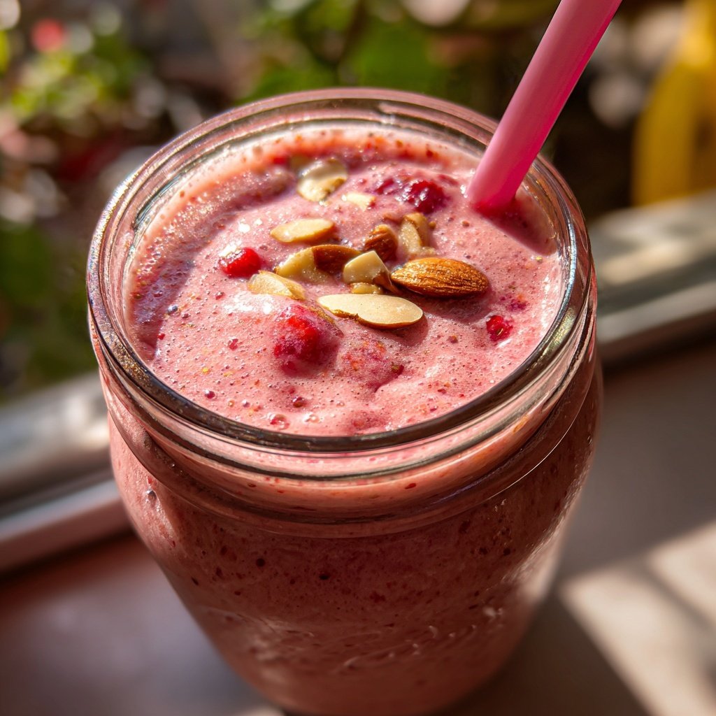 Strawberry Almond Smoothie