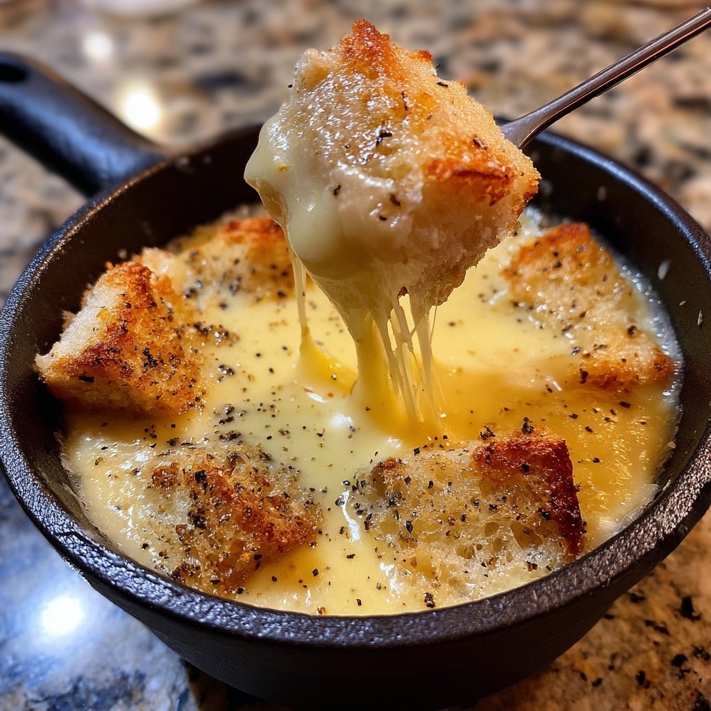 Fondue with Fontina and Black Pepper