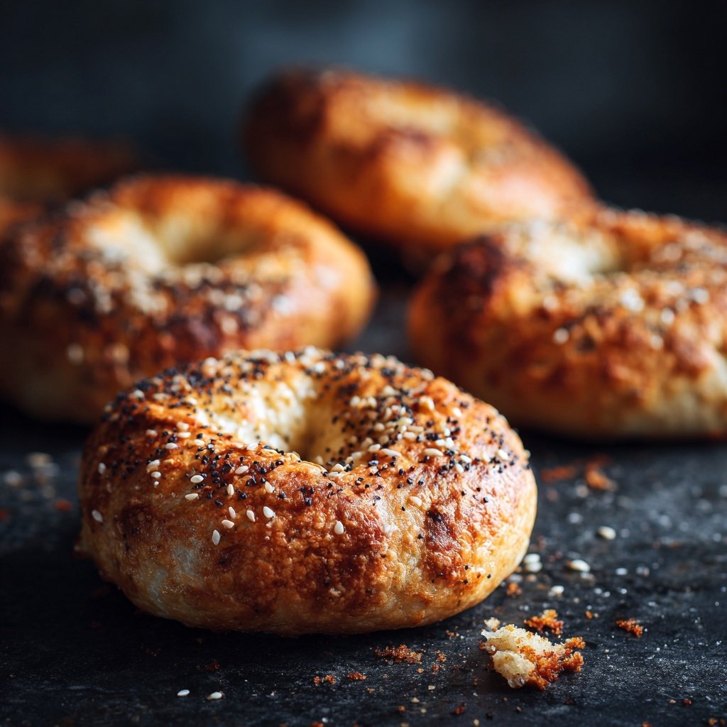 Crispy No Yeast Yogurt Bagels