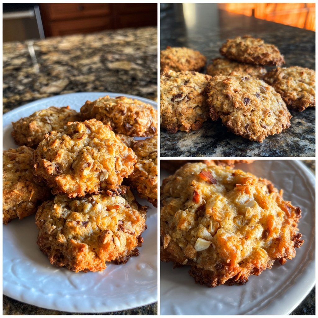 Banana Almond Breakfast Cookies