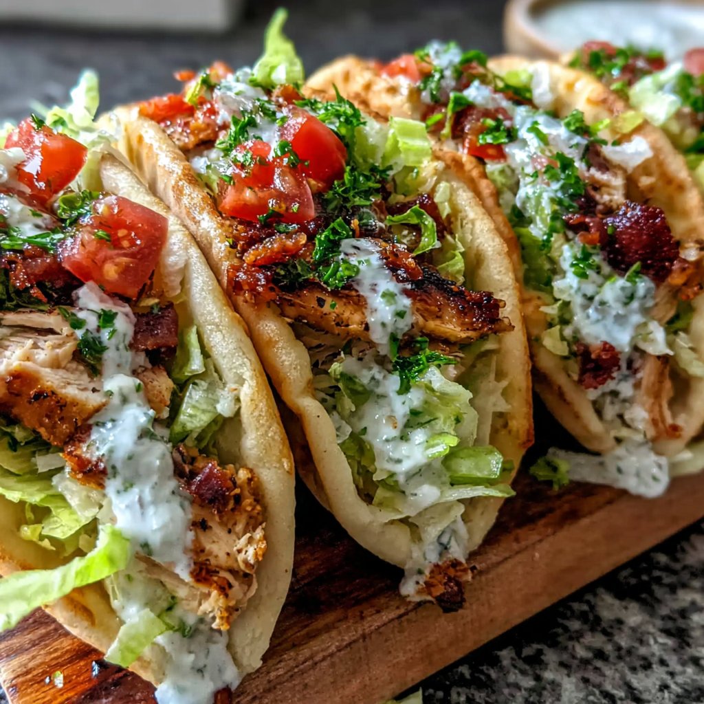 Grilled Chicken Pita Pockets